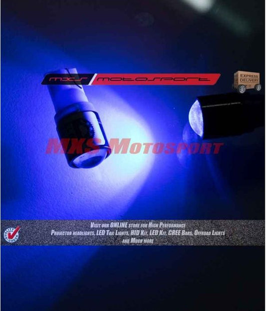 Tech Hardy T10 CREE LED Projector Parking Bulbs Long Range UV Blue Color For KTM KTM Duke 390