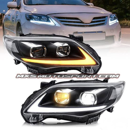 MXS4122 Styling Head lamp light for Toyota Corolla Headlights 2011-2013 Altis LED Projector Headlight LED DRL Hid Bi Xenon
