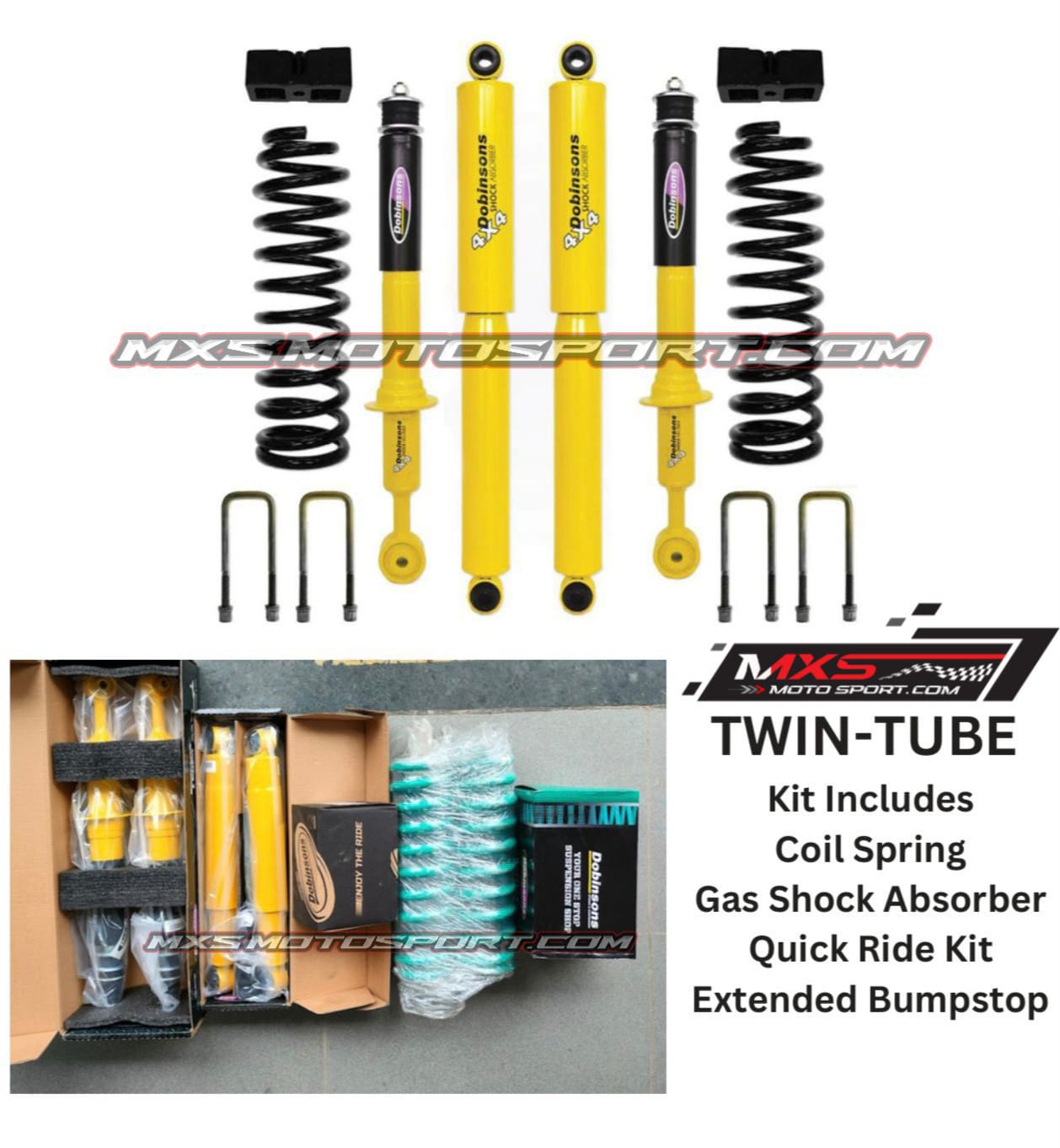 MXS4125 Dobinsons Twin-Tube Suspension Lift Kit for Toyota Hilux