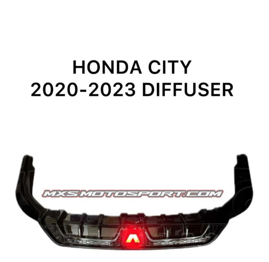 MXS4146 Rear Bumper Lip LED Diffuser For Honda City 2020+
