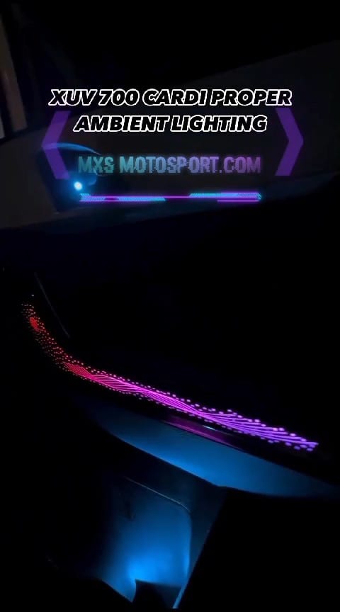 MXS4161 Cardi Premium App Controlled Ambient Lights For Mahindra XUV700 (18 Pcs)