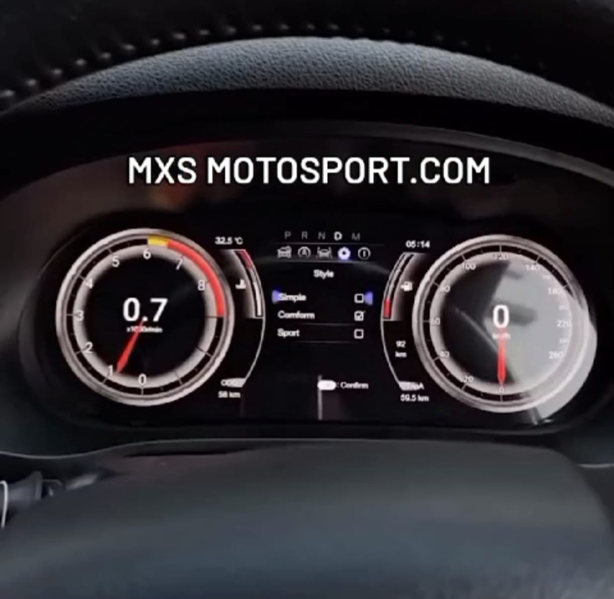 MXS4297 Digital Cluster LCD Display For Toyota Fortuner