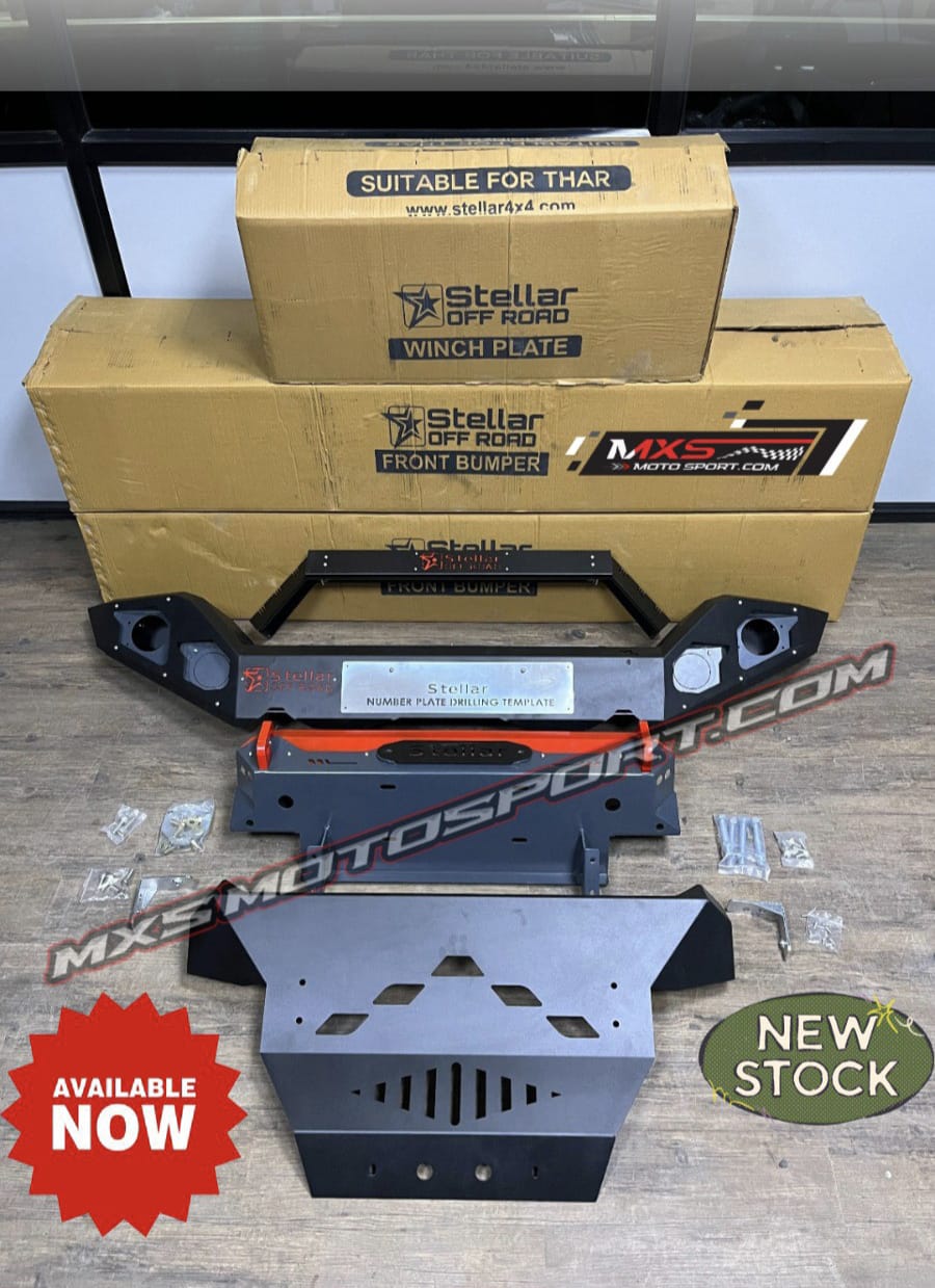 MXS4343 Stellar OFF Road Metal Bumper Mahindra Thar with Engine Shield