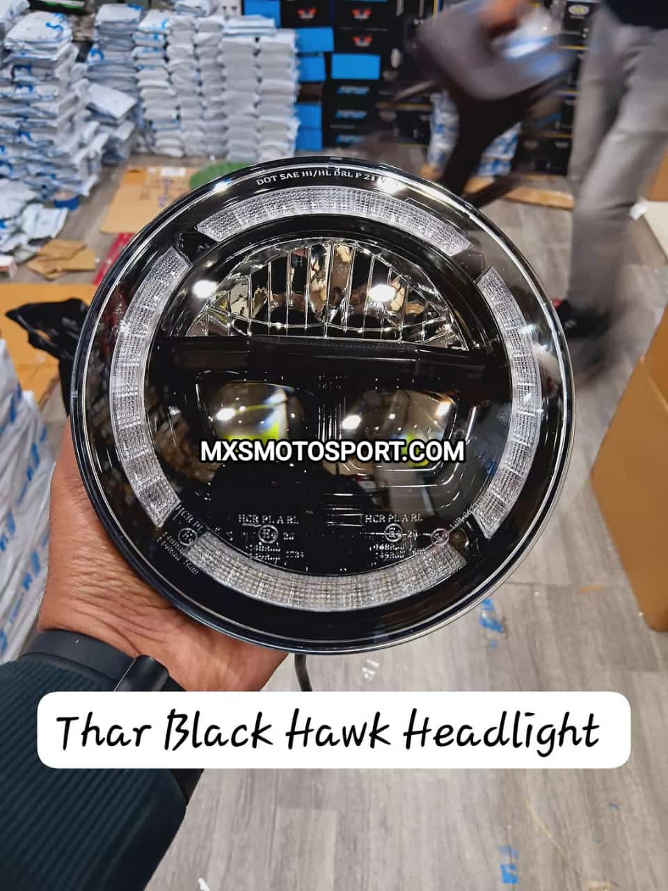 MXS4347 LED Projector Headlights For Mahindra Thar Jeep Wrangler