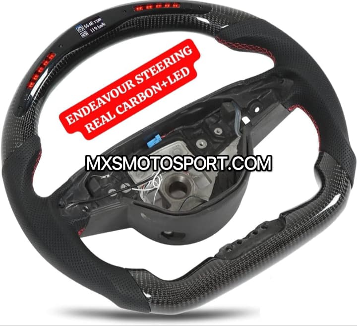 MXS4382 Carbon Fiber Steering For Ford Endeavour with OBD Sensor LED Display