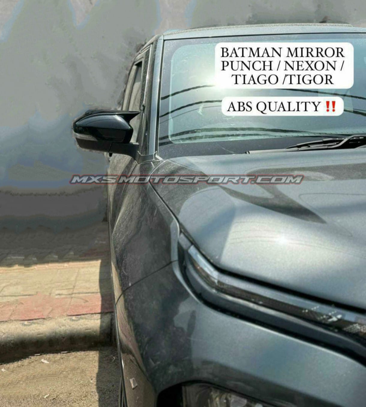 MXS4393 Batman-Inspired Mirror Covers For Tata Tiago / Tigor