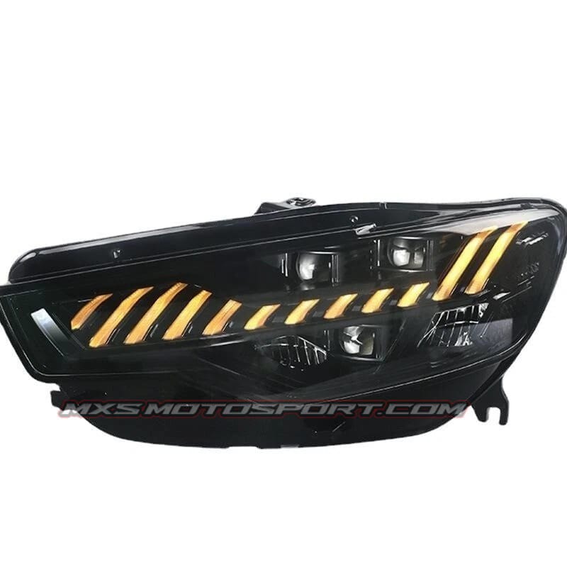 MXS4404 Full LED LENS Projector Headlights for Audi A6/A6L (2012–2015, C7) – A7 Style Upgrade with Dynamic DRL
