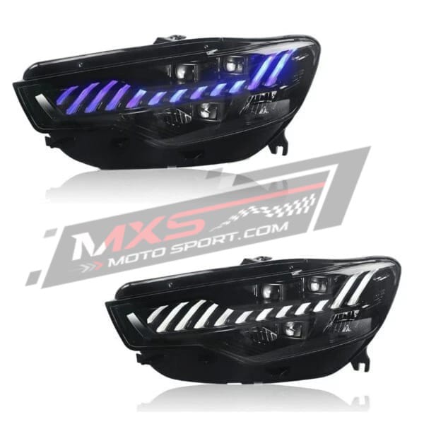 MXS4404 Full LED LENS Projector Headlights for Audi A6/A6L (2012–2015, C7) – A7 Style Upgrade with Dynamic DRL