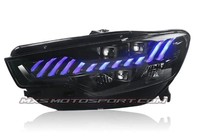 MXS4404 Full LED LENS Projector Headlights for Audi A6/A6L (2012–2015, C7) – A7 Style Upgrade with Dynamic DRL