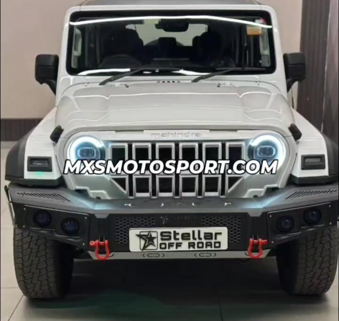 MXS4435 Stellar Series V3 – Premium Heavy-Duty Metal Bumper for Mahindra THAR & Thar ROXX