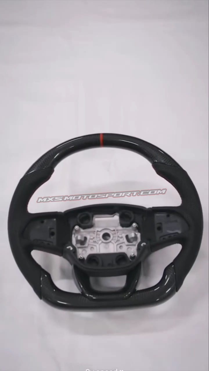 MXS4439 Premium Carbon Fiber Steering Wheel for Mahindra Scorpio N