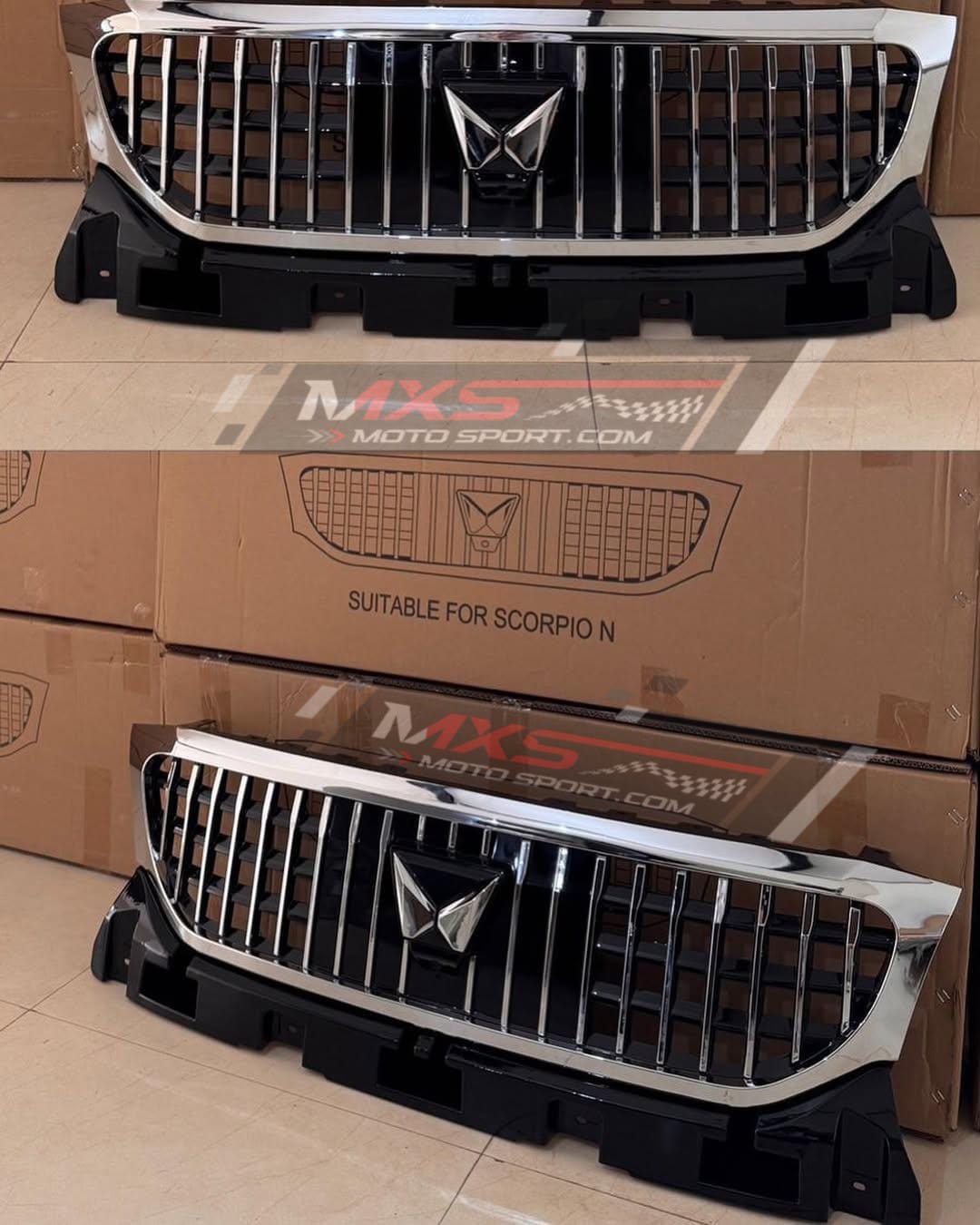 MXS4442 Maybach-Style Luxury Front Grill For Mahindra Scorpio N – Elegance Meets Dominance