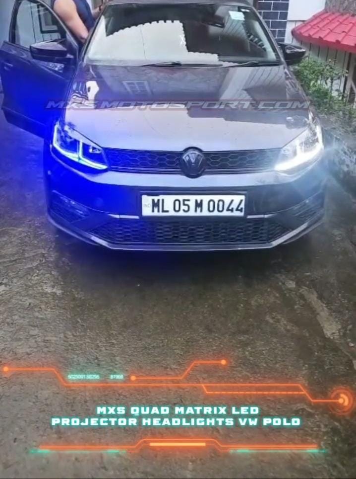 MXS4444 GOLF GTI-Style LED Headlights for Volkswagen Polo (Premium Series Matrix Black Edition)