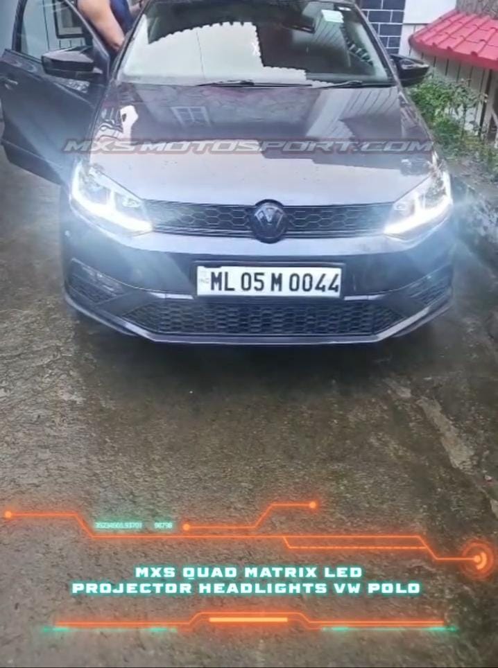MXS4444 GOLF GTI-Style LED Headlights for Volkswagen Polo (Premium Series Matrix Black Edition)