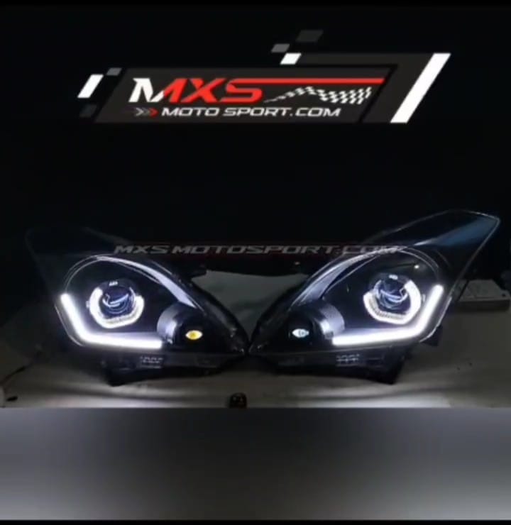 MXS4446 Demon Eye LED Projector Headlights with Smart App Controlled For Maruti Suzuki Baleno