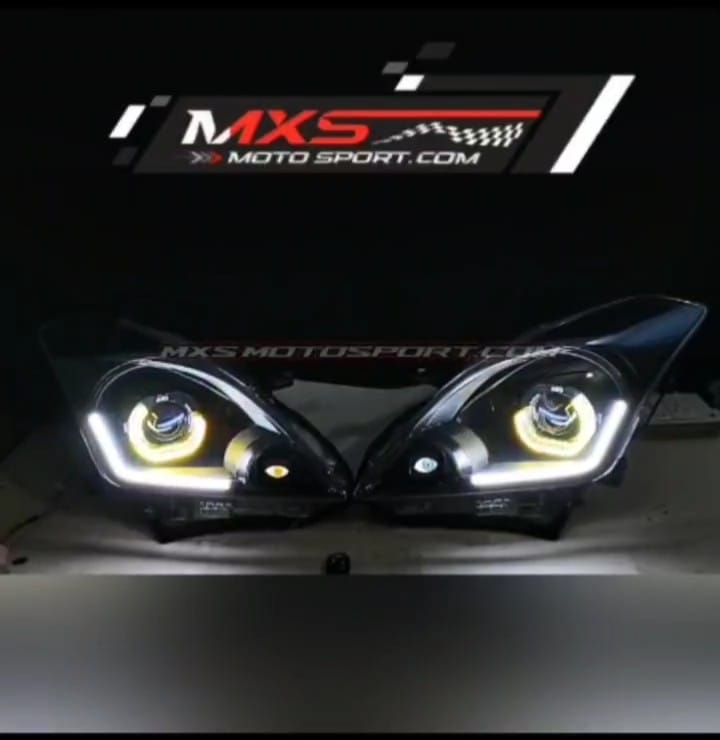 MXS4446 Demon Eye LED Projector Headlights with Smart App Controlled For Maruti Suzuki Baleno