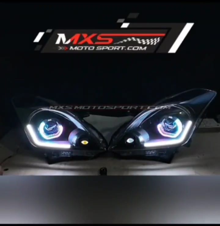 MXS4446 Demon Eye LED Projector Headlights with Smart App Controlled For Maruti Suzuki Baleno