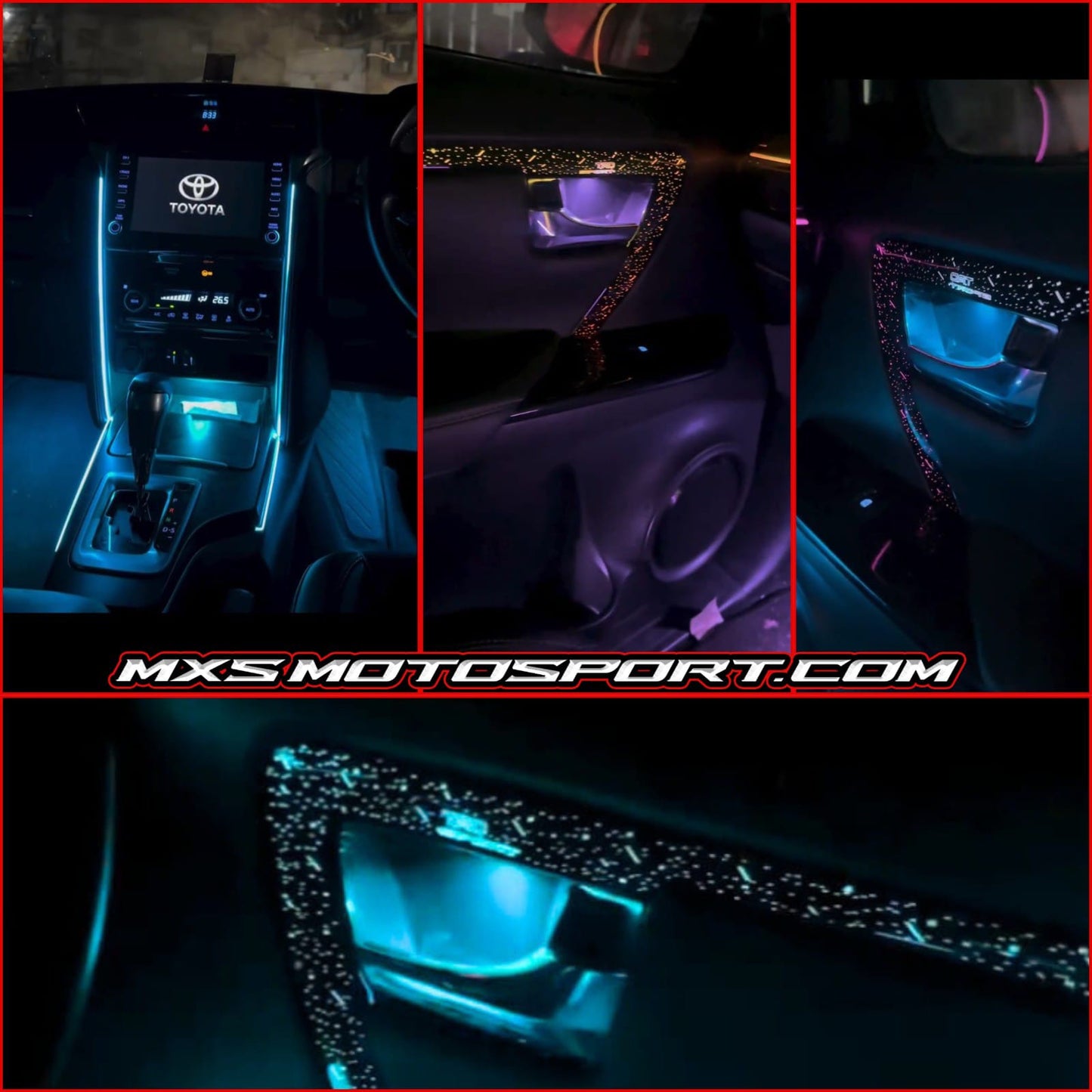 MXS4450 Specific K4 Ambient Lighting Panel Kit – Precision Fit for Toyota Fortuner