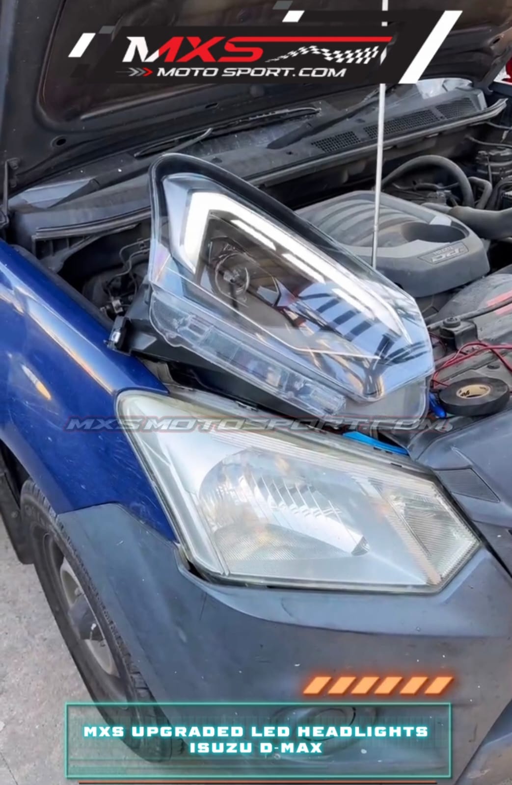 MXS4490 LED Projector Headlights For ISUZU D-MAX V-Cross