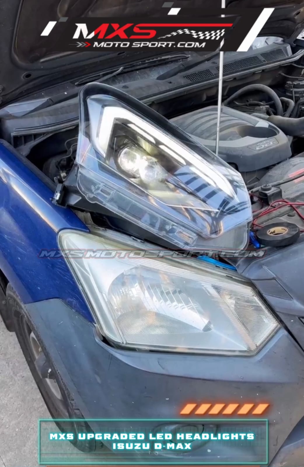 MXS4490 LED Projector Headlights For ISUZU D-MAX V-Cross