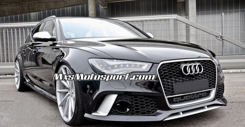 MXS4495 RS6-Style Front Bumper with Grille for Audi A6 C7 4G (2011–2015)
