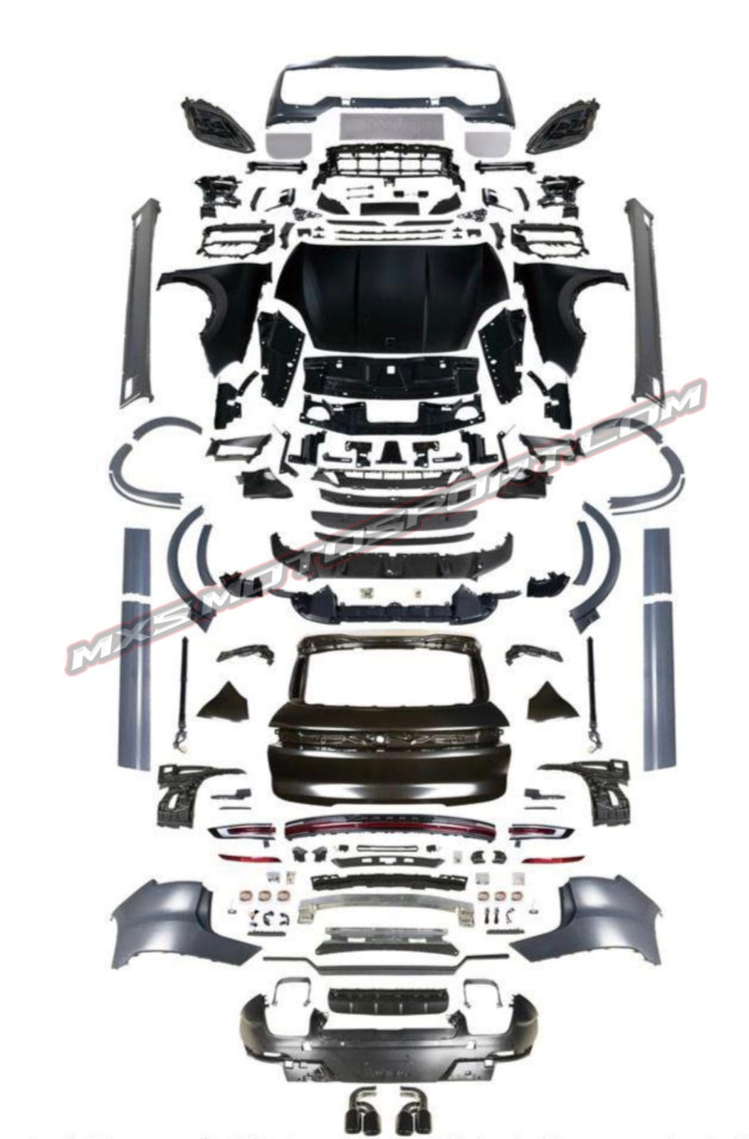 MXS4520 Porsche Cayenne (2012–2015) Upgrade to 2025 Turbo 1:1 Conversion Kit