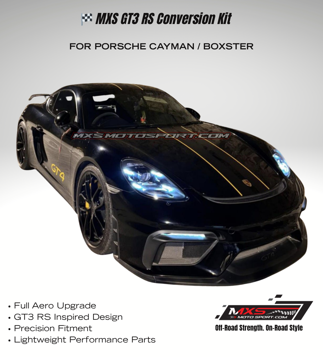 MXS4635 GT3 RS Conversion Kit For Porsche Cayman / Boxter