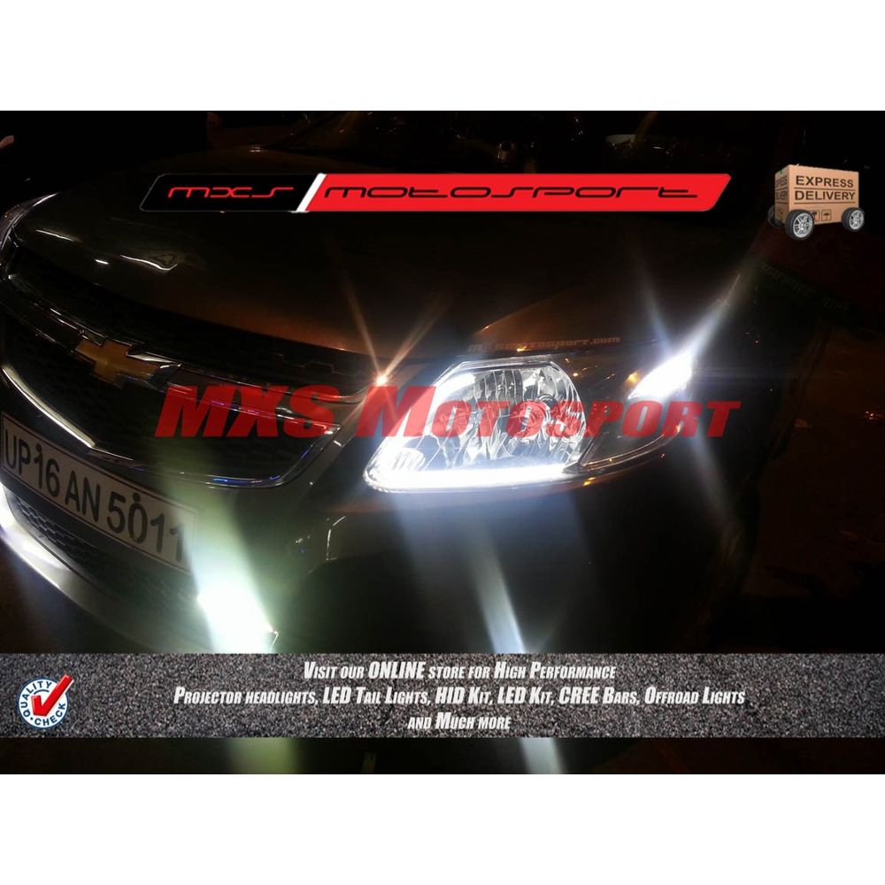 MXS2466 Audi-Style White-Amber DRL Daytime Running Light for Chevrolet Sail
