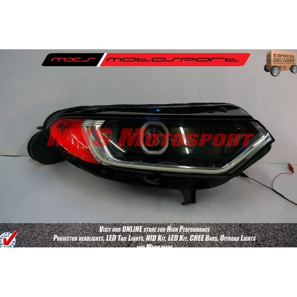 MXSHL180 Projector Headlights with audi Style DRL's Ford Ecosport