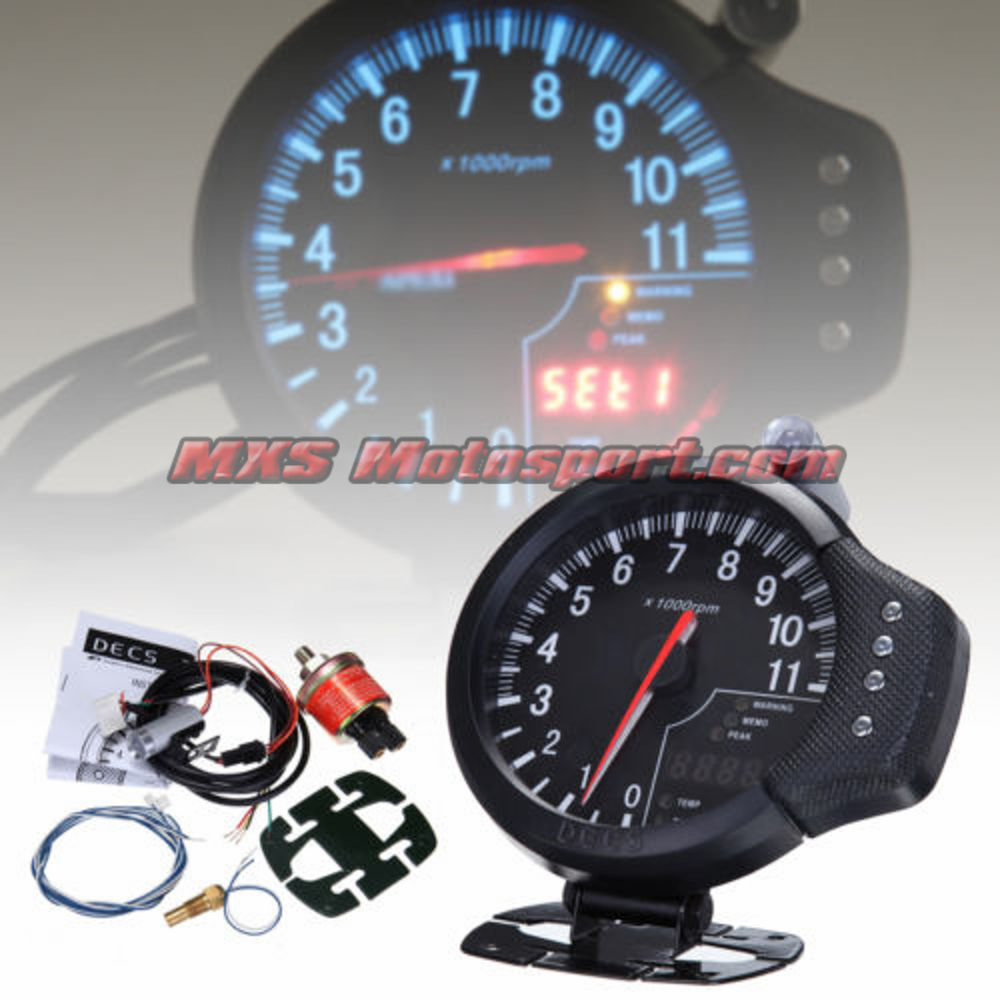 MXS2069 AVRI - 4.7" Tachometer Water Temp Oil Pressure Apexi 3-in-1 Tacho Meter Gauge