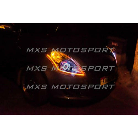 MXSHL03 Maruti Suzuki Swift & Dzire Headlights Bi Xenon projector Day running light - mxsmotosport