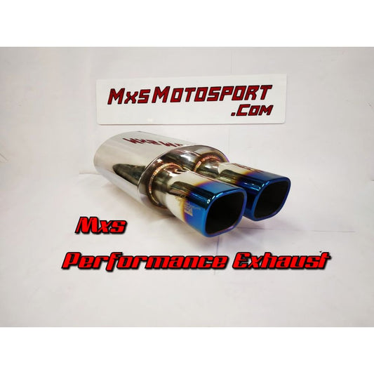 MXS2451 HKS Dual Exhaust Muffler Silencer Burnt Tip