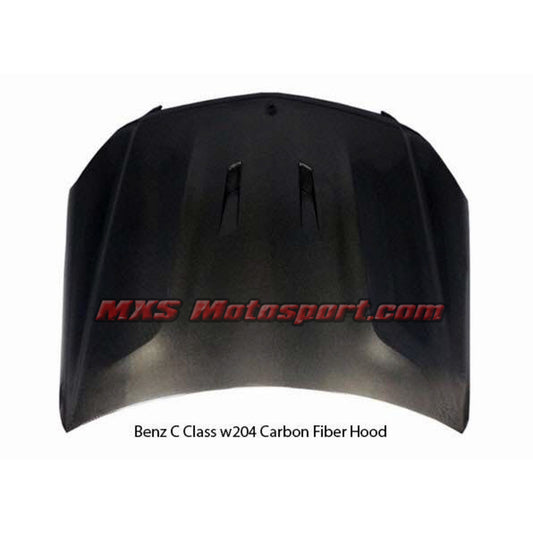 MXS2533 Bens C Class W204 Carbon Fiber Bonnet Hood