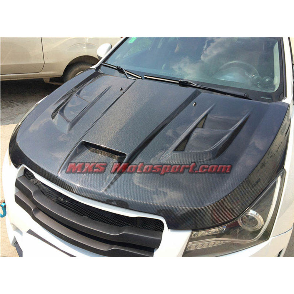 MXS2535 Chevrolet Cruse Carbon Fiber Bonnet Hood