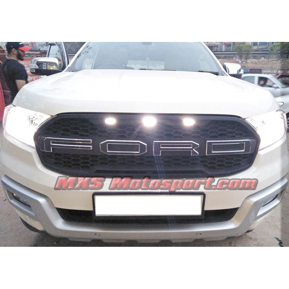MXS2631 Ford Endeavour Everest 3D Led Raptor Grill  2015 + Stage I