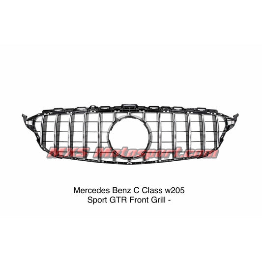 MXS2656 Mercedes Benz C Class W205 GT-R Look Front Grill 2014 Chrome