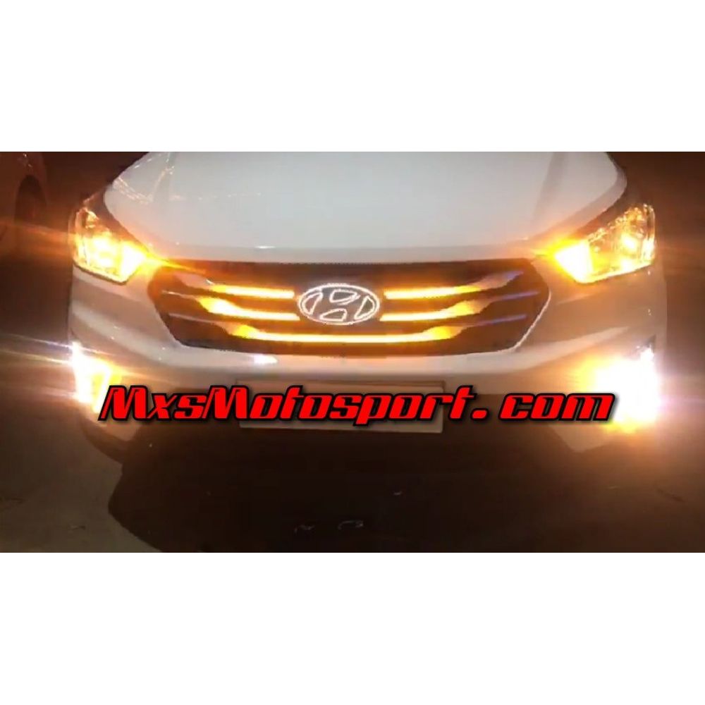 MXS2705 Hyundai Creta Custom Led Daytime Grill with Turn Signal Matrix Mode