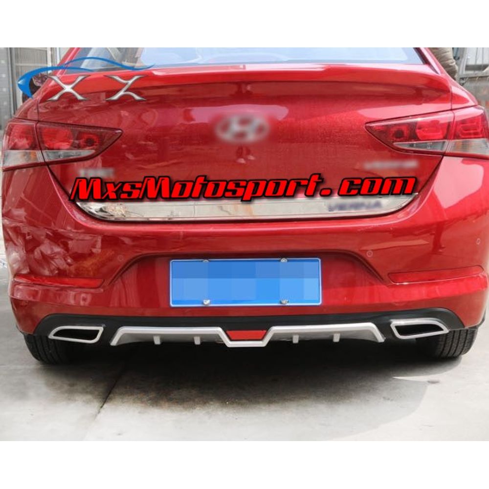 MXS2712 Hyundai Verna Rear Racing Diffuser 2017+