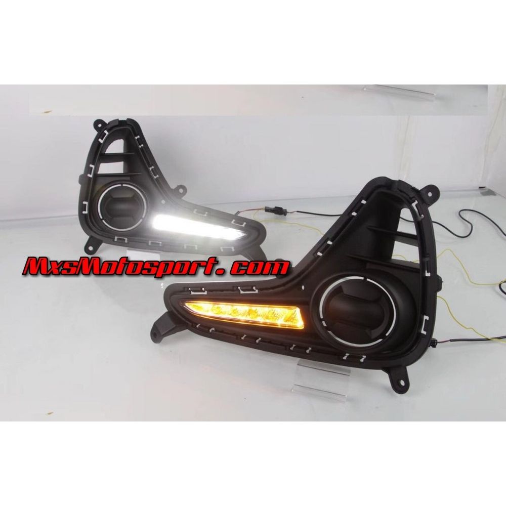 MXS2763 Hyundai Grand i10 LED Daytime Fog Lamps with Turn Signal Mode