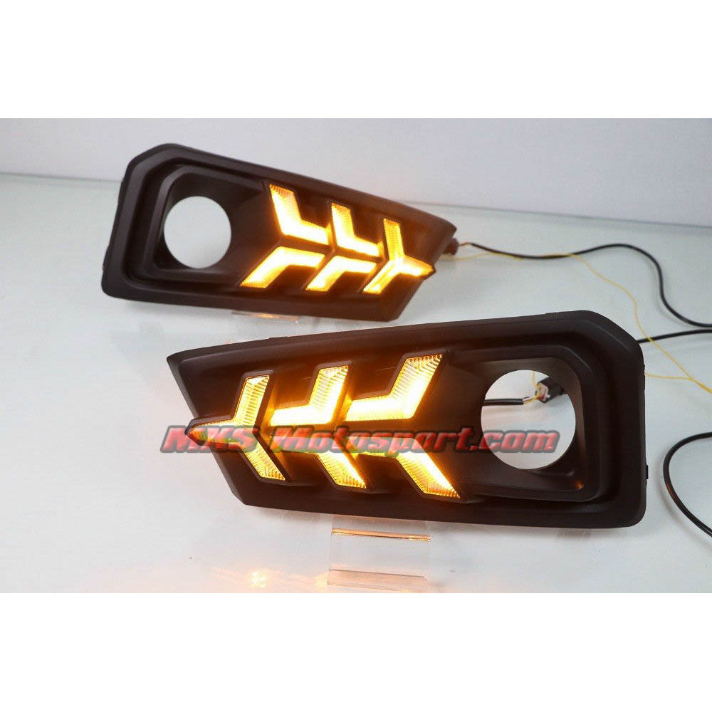 MXS2785 Honda Amaze Led Daytime Fog Lamps with Turn Signal Mode 2018+