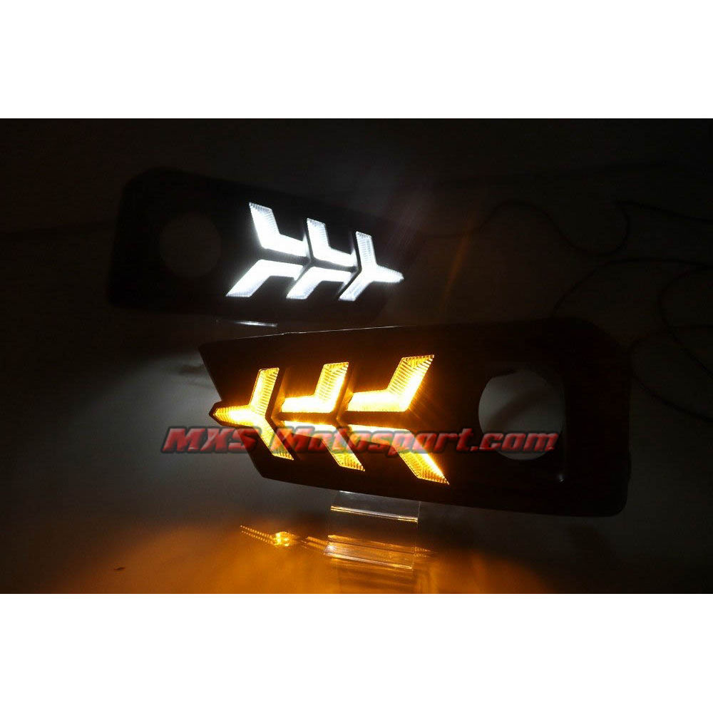 MXS2785 Honda Amaze Led Daytime Fog Lamps with Turn Signal Mode 2018+