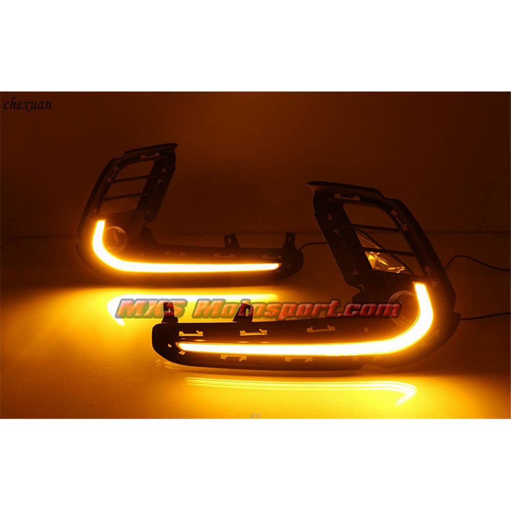 MXS2819 Hyundai Elantra LED Daytime DRL's Fog Lamps With Turn Signal Mode