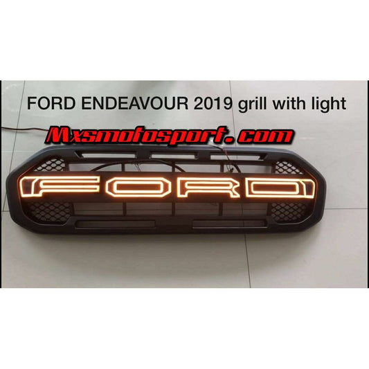 MXS2830 Ford Endeavour Everest Tech Hardy 3D Led Raptor Grill  2019+