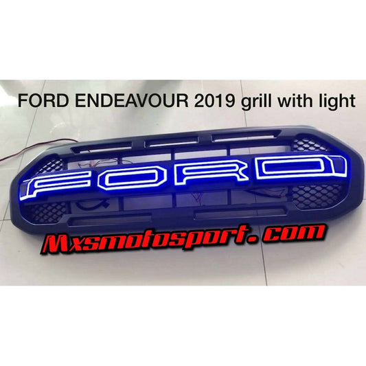 MXS2831 Ford Endeavour Everest Tech Hardy 3D Led Raptor Grill  2019+