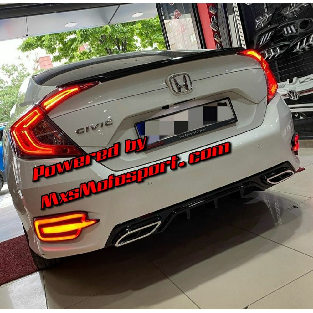 MXS2867 Honda Civic Rear Sports Diffuser