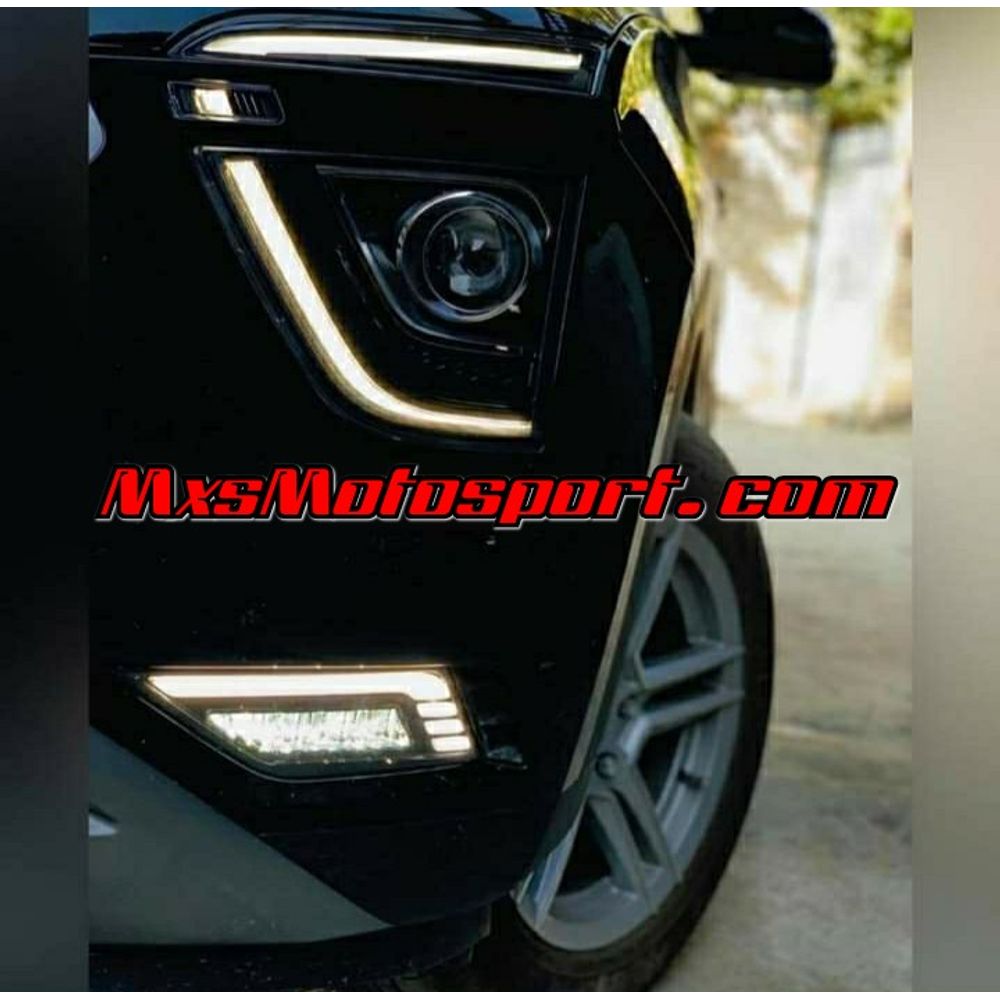 MXS3017 Hyundai Creta LED Daytime Fog Lamps with Matrix Turn Signal Mode