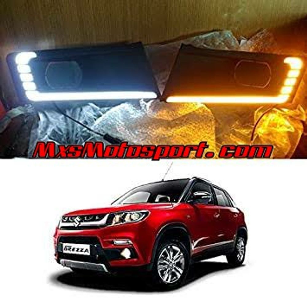 MXS3019 Maruti Suzuki Brezza LED Daytime Fog Lamps With Turn Signal Mode