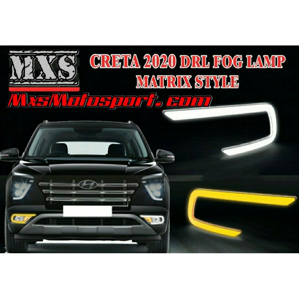 MXS3020 Hyundai Creta LED Daytime Fog Lamps with Matrix Turn Signal Mode