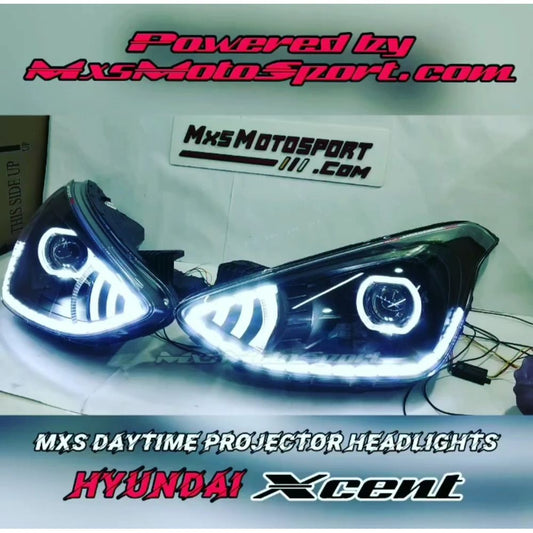 MXS3046 Hyundai Xcent Custom Project Xenon Projector Headlights Matrix Series