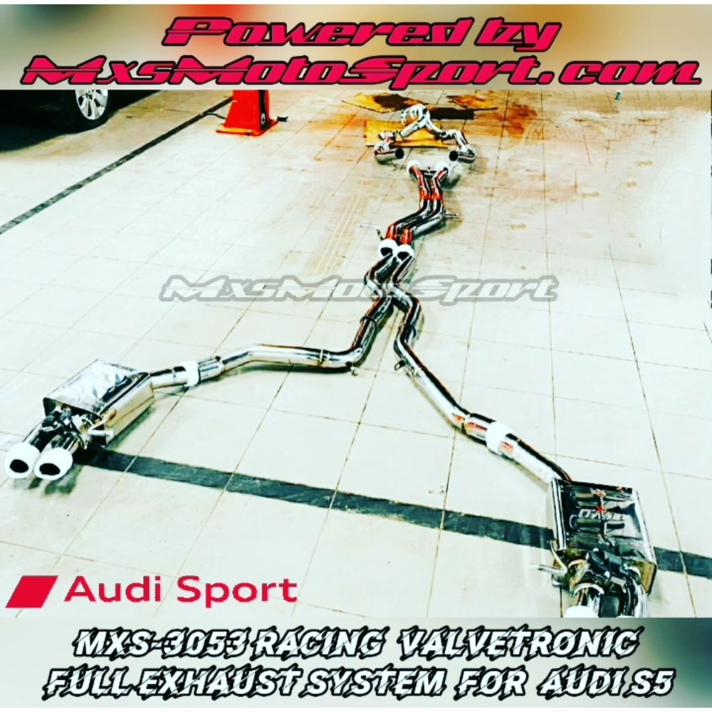 MXS3053 Racing  Valvetronic Cat-Back Full Exhaust System For Audi S5